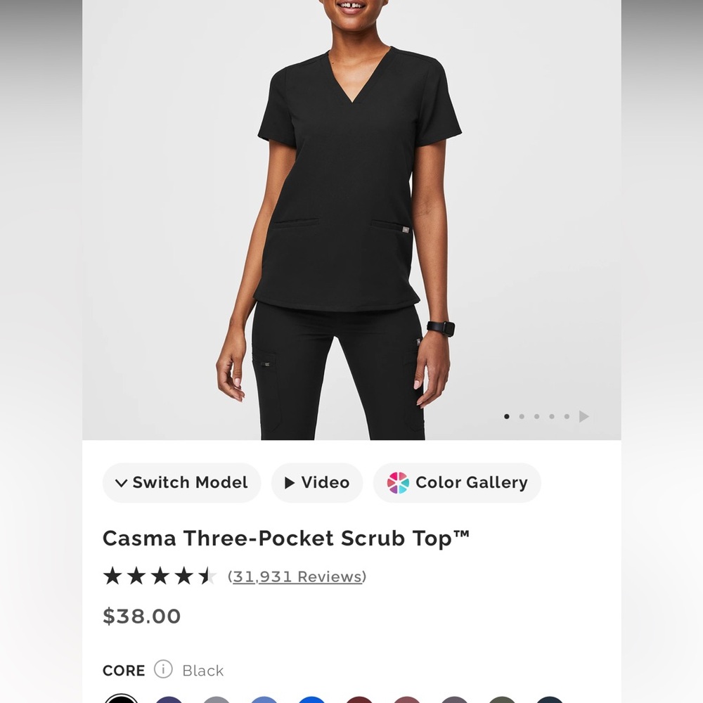 Figs Scrub Top